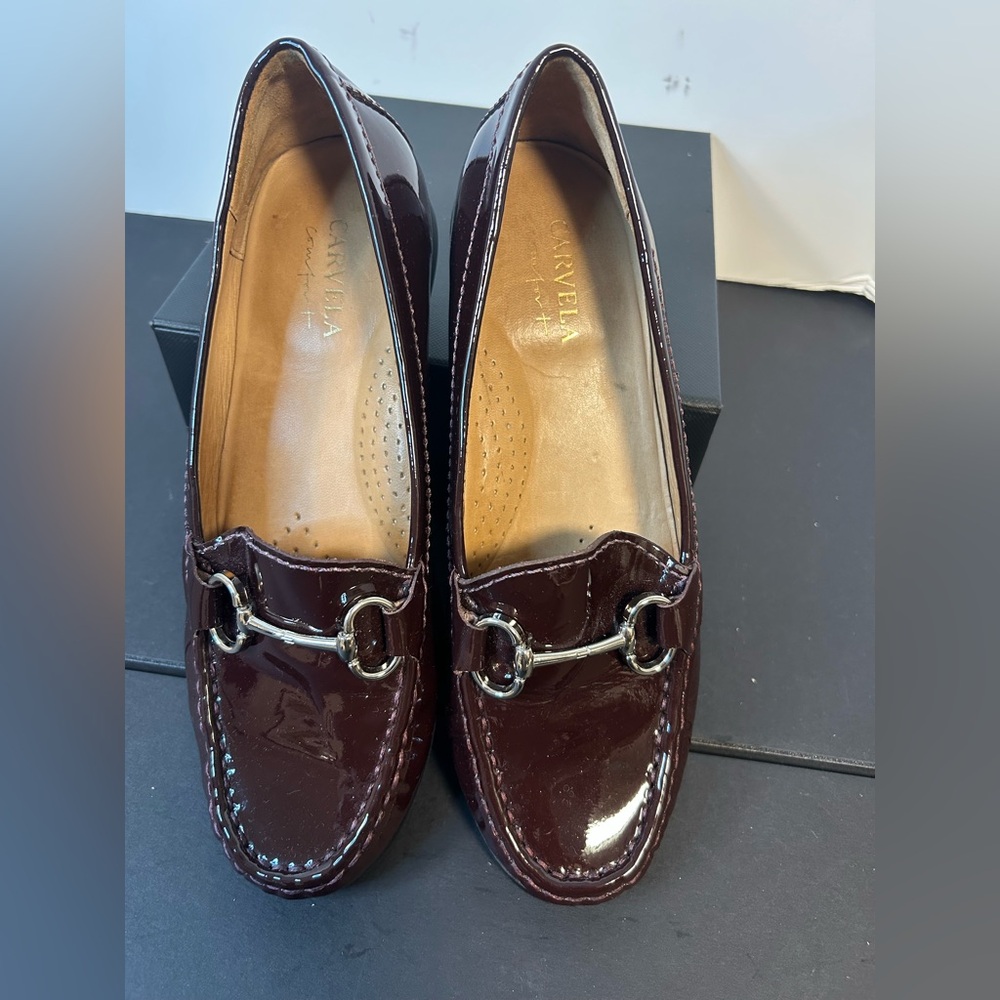 Women's Carvela, Comfort Burgundy Loafers, made in Brazil